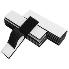 Versatile 1 Inch x 4 Inch Hook and Loop Strips - 15 Adhesive Sets for Easy Use