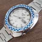 1970 Vintage Seiko Rally Diver Automatic Watch w/ Checkered Bezel 21J, 6119-7173