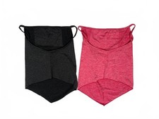 Niqab Womens Charcoal Black  Fushia Pink 2 pack face veil covering mask