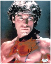 John Travolta Signed Autographed 8x10 Bare Chest Sweaty Grease Photo ACOA