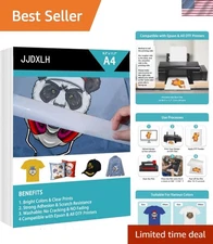 Professional Quality DTF Transfer Film - 20 Sheets for Endless Fabric Creativity