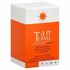 Tan Towel Half Body Plus - 10 Pack