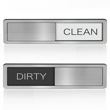 Dishwasher Magnet Clean Dirty Sign Non Scratching Strong Magnet or Adhesive