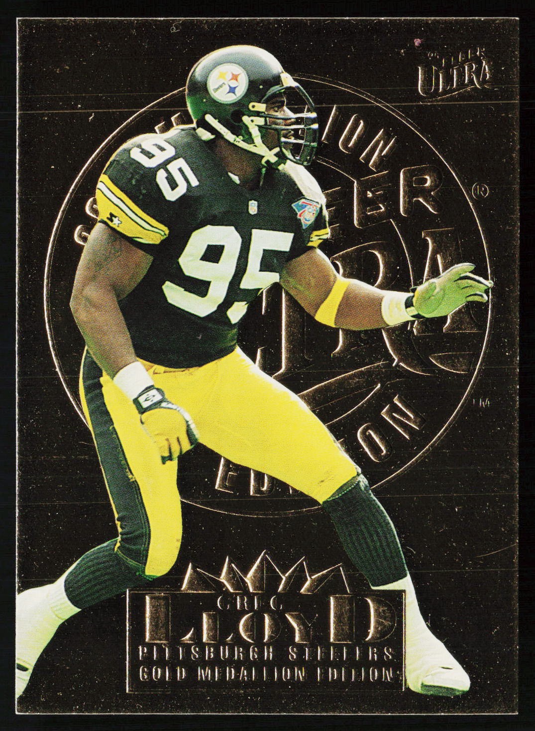 1995 Ultra Gold Medallion Greg Lloyd #263 Steelers