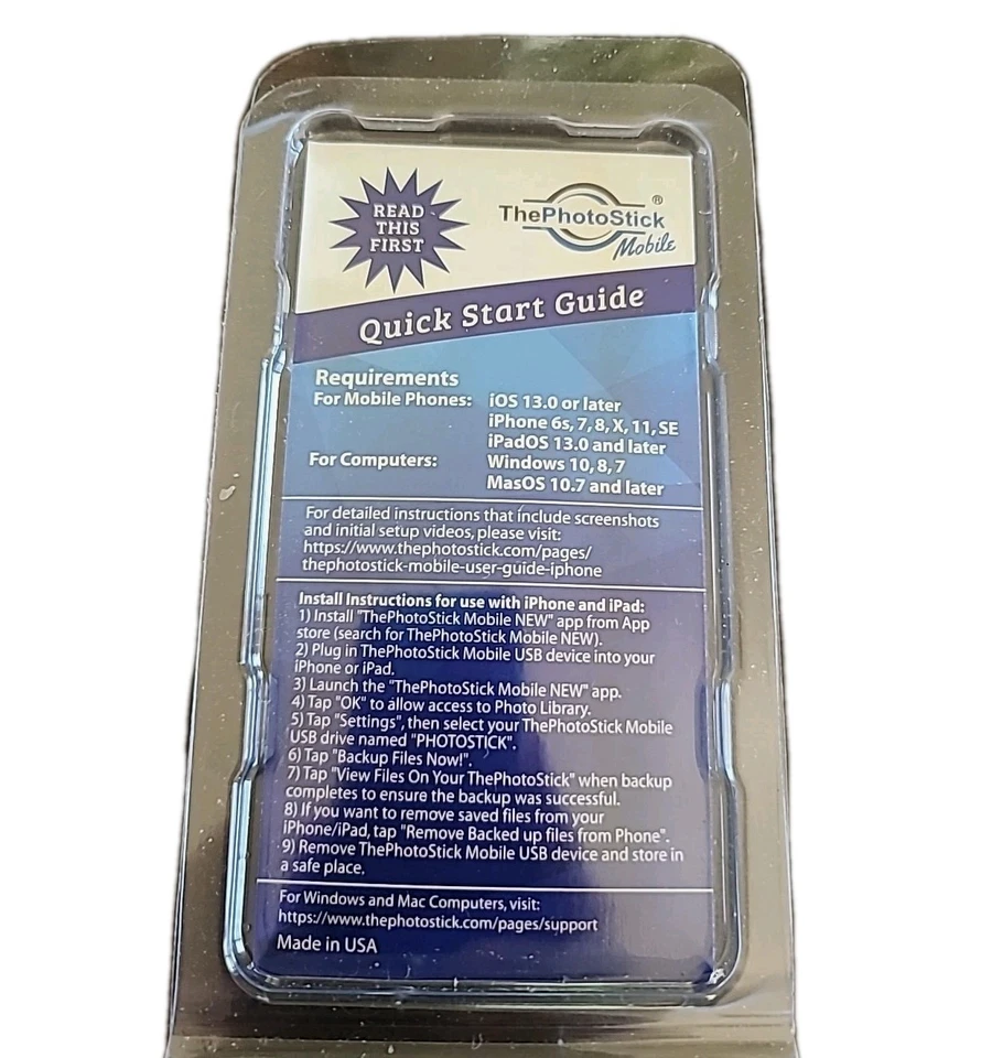 ThePhotoStick® Mobile 2.0 for iPhone and iPad (128GB) - Image 2 of 2