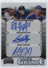 2025 Leaf Metal Legends Silver Prismatic 1/1 Ray Bourque Denis Potvin Auto uk2