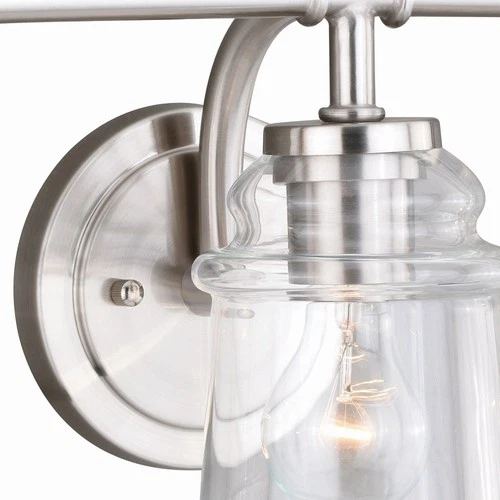 Toledo 3-Light Bathroom Light in Industrial Style 8.25 Inches Tall and 22 - Picture 7 of 11