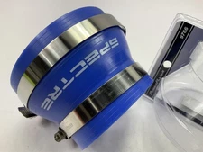 Spectre 9766 Air Intake Reducer Coupler 4" X 3" BLUE W/ 2 Hose Clamps