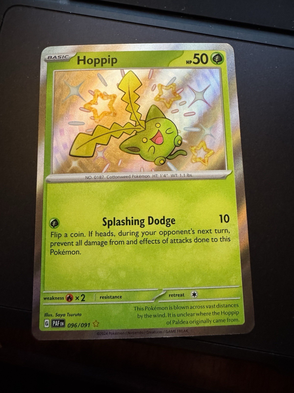 Hoppip 096/091 - Shiny Rare - NM - Paldean Fates - Pokemon TCG