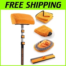 Ultimate Car & RV Wash Kit with Telescopic Pole