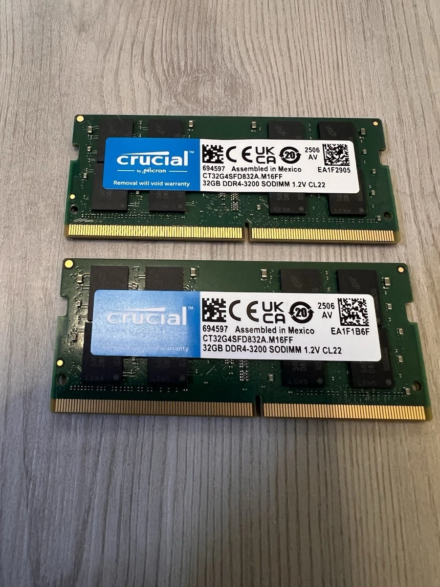SO-DIMM DDR4 SDRAM 64 GB Total Capacity Memory (RAM) for sale | eBay