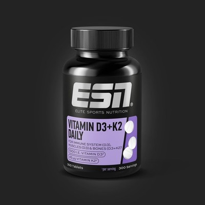 ESN Vitamin D3+K2 Daily 300 kps