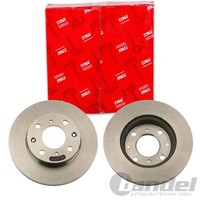 2X TRW Bremsscheiben 231Mm BelÜFtet Vorne Passend FÜR Honda Civic CRX Insight