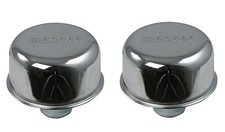 Moroso 68740 Chrome Push-in Valve Cover Breathers Fit 1.22 Hole 2pack