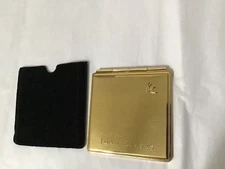 Joan Rivers gold tone compact bee purse double mirror