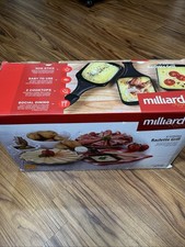Parrilla Raclette para 8 Personas Granito Piedra de Cocina Reversible Millard Cocina Nueva