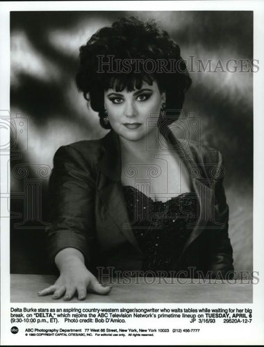 1993 Press Photo Actress Delta Burke Starring on Television's "Delta" Series