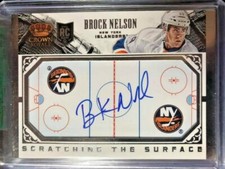2013-14 Crown Royale Scratching the Surface Sig #SCBNE Brock Nelson Islanders