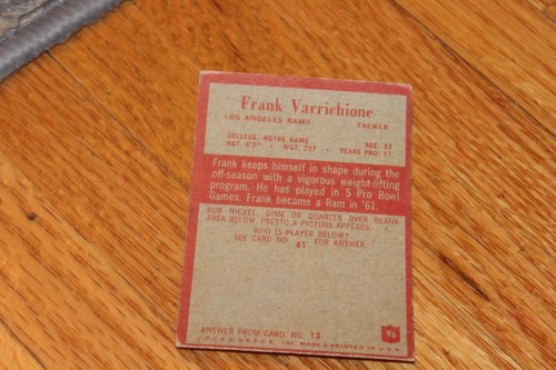 1965 Philadelphia Football NFL Cards Complete Your Set You Choose Pick HOF RC - Picture 106 of 207