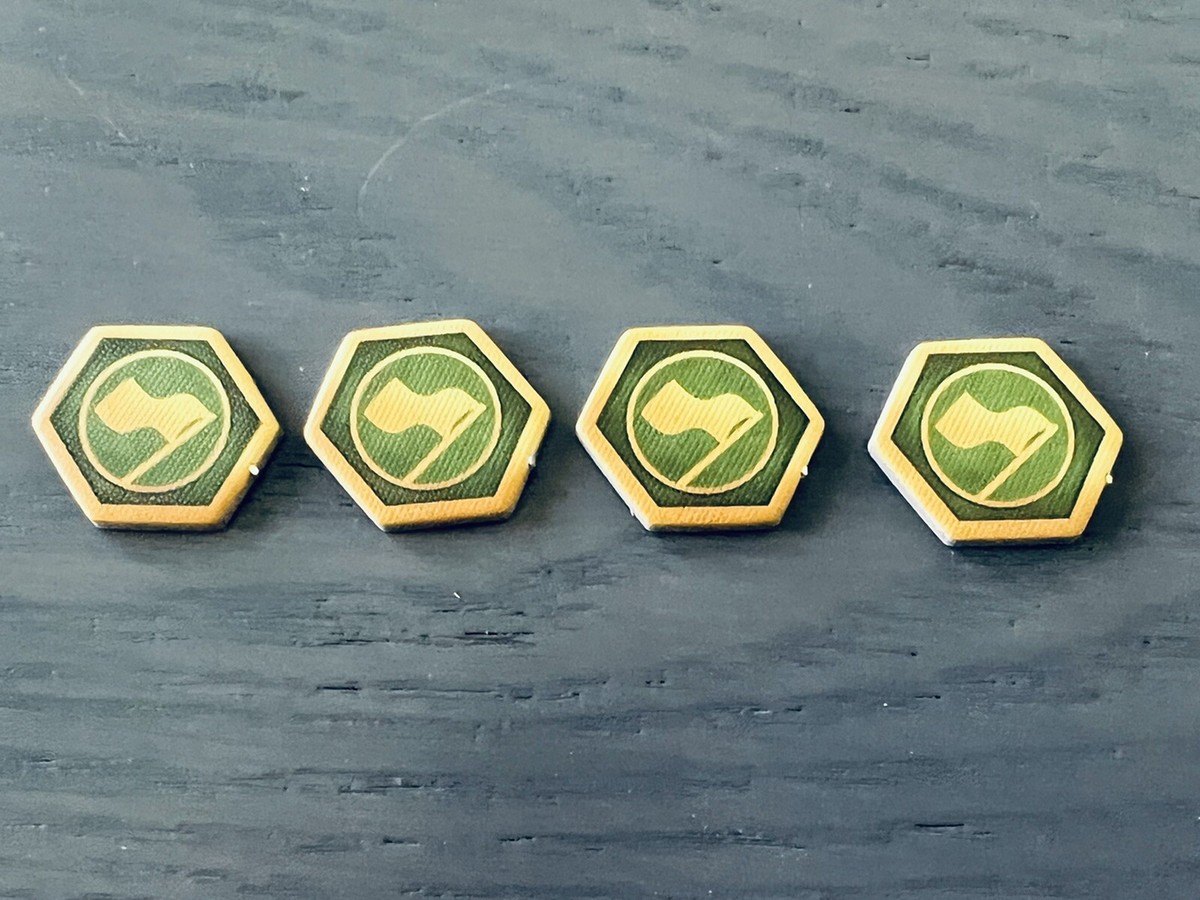 Scythe Invaders From Afar | Albion Flag Token x4 | Official