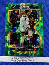 2022 #4 Ruthy Hebard WNBA Panini Prizm Basketball Green Ice Prizm Sky