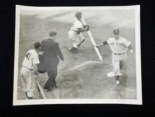 1952 Mickey Mantle Type 1 Photo - Mantle Crossing Home Plate