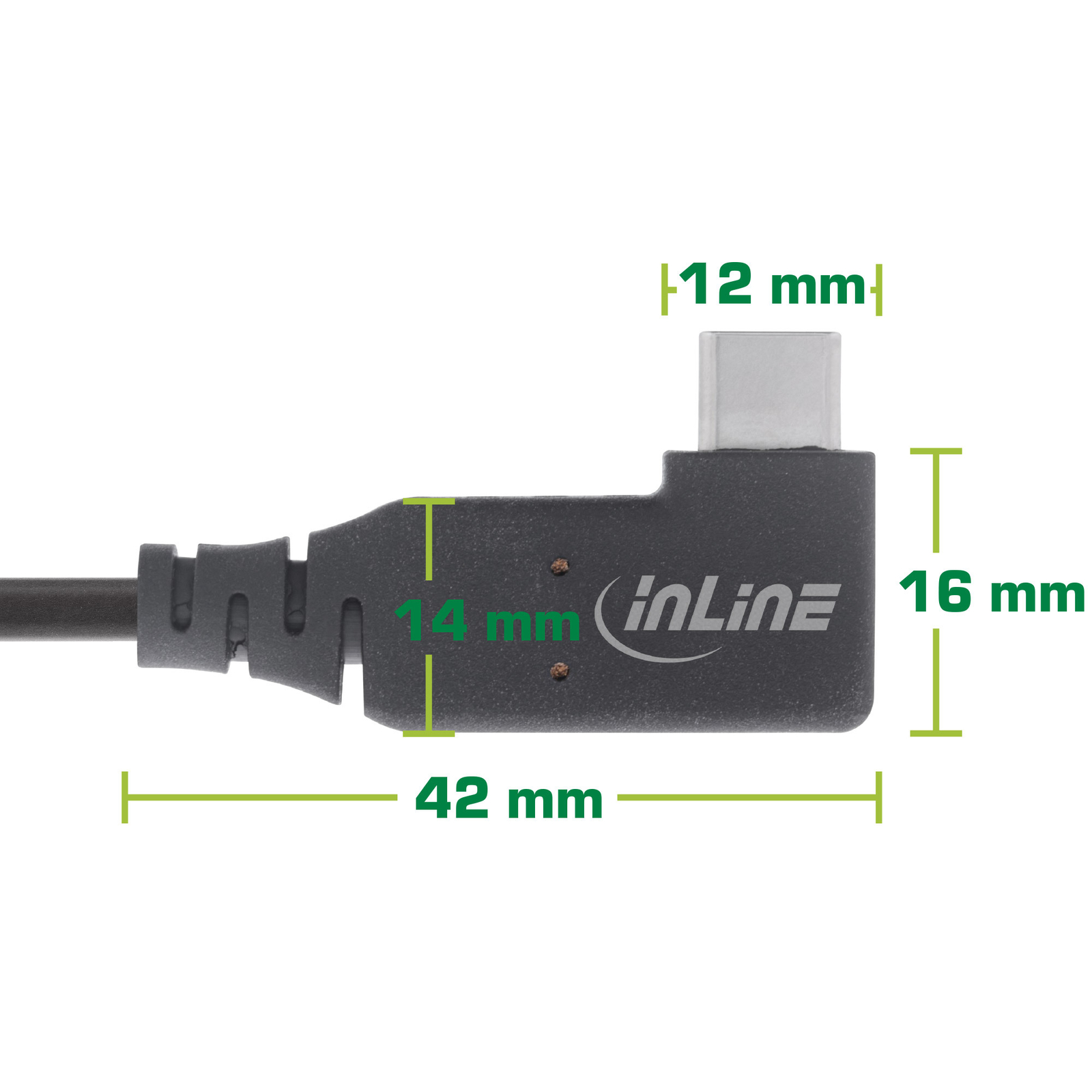 Thumbnail - Inline Usb4 Kabel, Usb-c Einseitig Gewinkelt, Pd 240w 8k60hz, Tpe