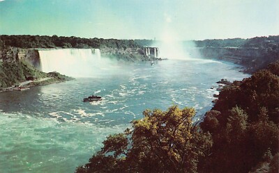 Niagara Falls Rainbow Bridge Vtg Postcard Y3