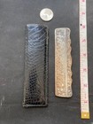 A Hand Chased Silver Plate Victorian Comb/ Case and Crocodile Comb and Case — photo 2