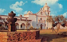 Postcard CA: Mission San Luis Rey, Oceanside, California, Posted 1972