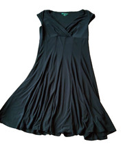 Ralph Lauren Dress Ladies Size 12 Black Shortsleeve