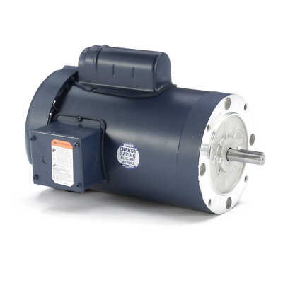 Leeson 110422.00 Electric Motor 2 HP 3450 Rpm 1PH 115/208-230 V 56C C6C34FC14K