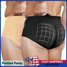 Men Underwear Padded Briefs Butt Lifter Hip Enhancer Body Shaper Pants Kinickers