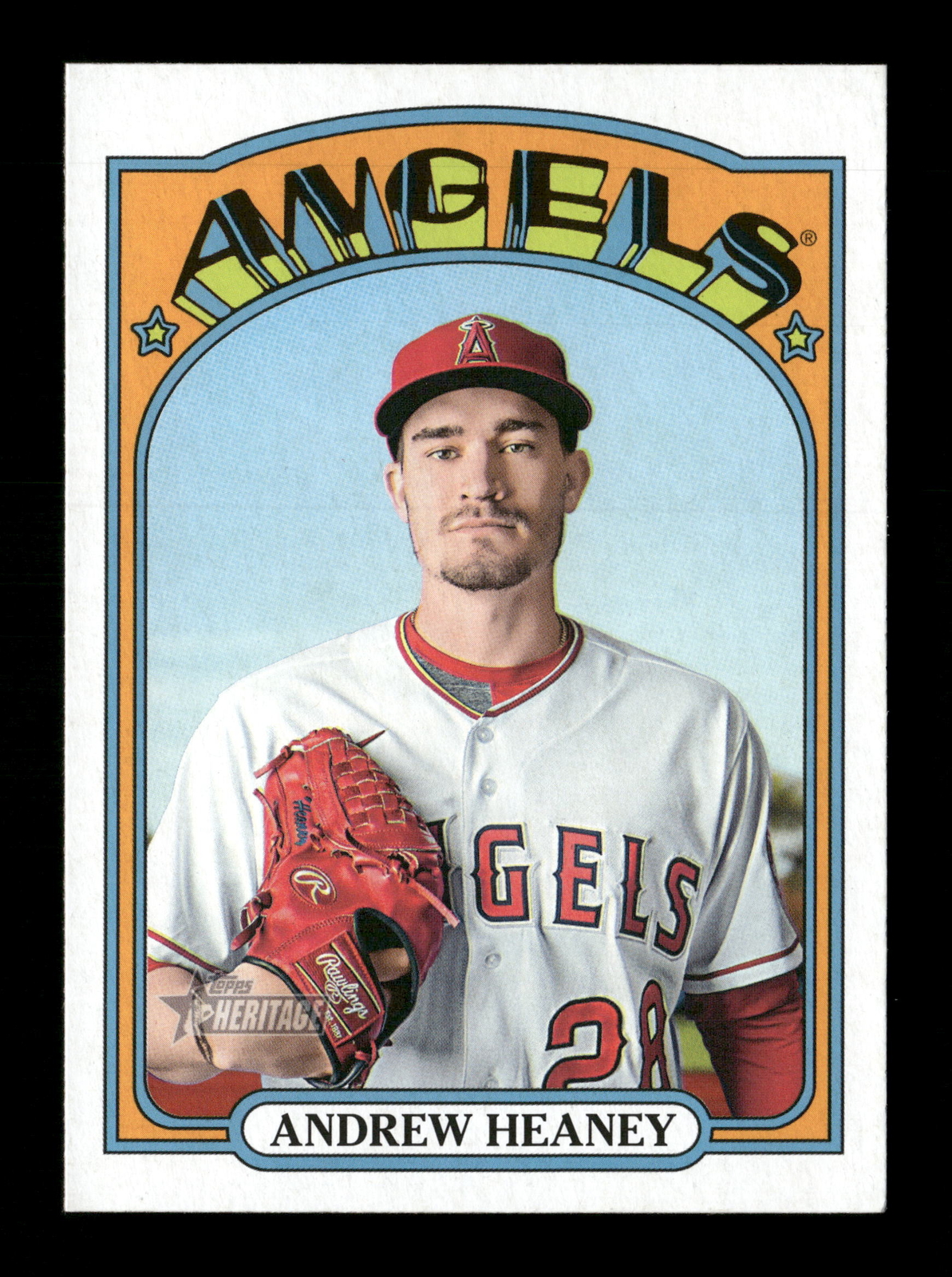 2021 Topps Heritage #681 Andrew Heaney Los Angeles Angels