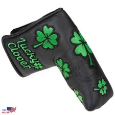 Lucky Clover Black magnetic Putter Cover For Scotty Cameron Taylormade Odyssey