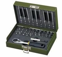 "Proxxon 23109 Feinmechanikersatz Mit 1/4\"-Micro-Bit-Ratsche,36-Teilig"