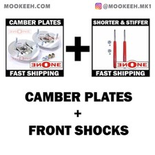 MOOKEEH Front Shocks + Adjustable Camber Plates AE86 84-85 Toyota Corolla