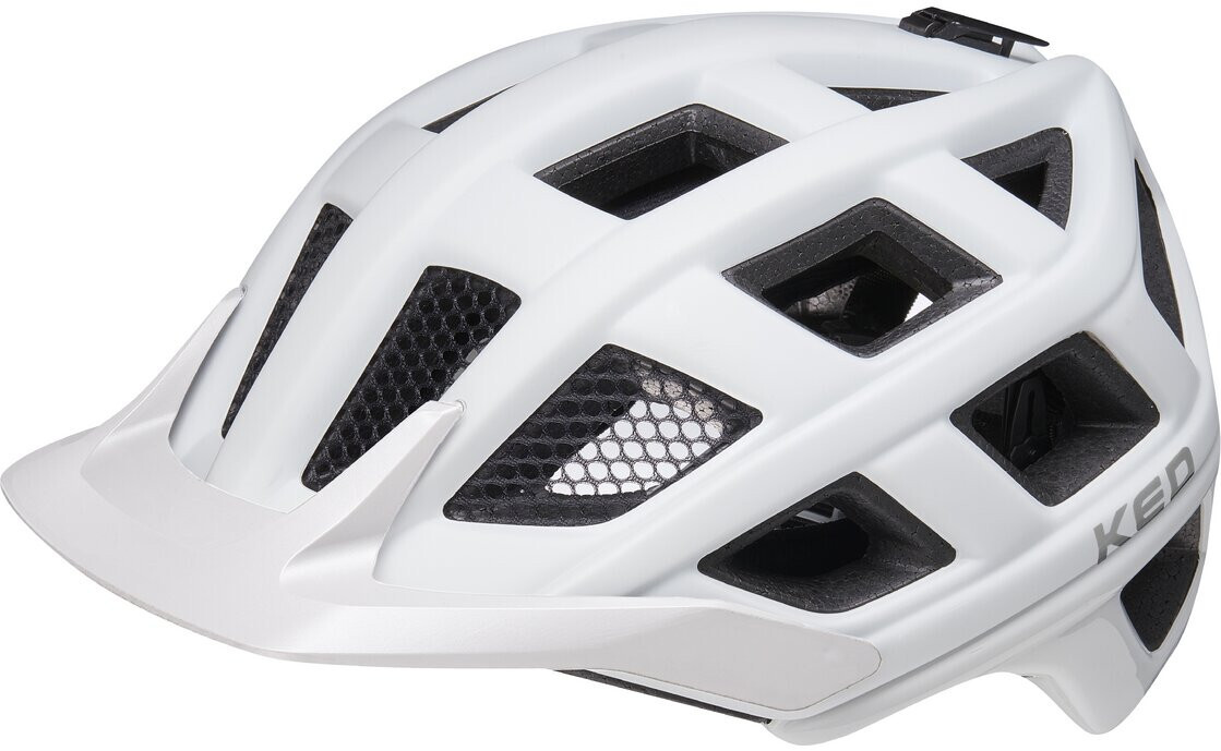 Casco MTB Casco Bicicleta KED Crom Gris Blanco XL 60 Hasta 64 CM