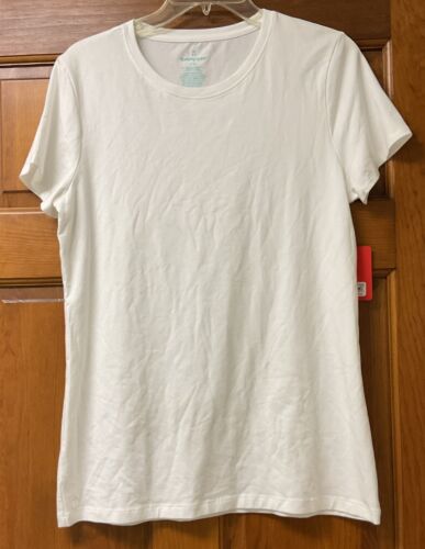 Tommy John Men's Second Skin Short Sleeve Crew Neck Tee T-Shirt White Large NWT