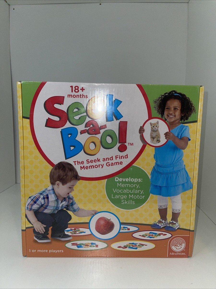 Seek-A-Boo The Seek And Find Memory Game Mindware Brain Toys 18m+ New In Box