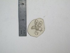 vtg 1960s 70s Tattoo Flash acetate stencil Animals Tiny Bee signed AN2