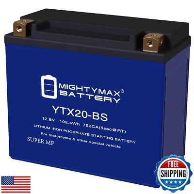 Mighty Max Battery Mighty Max Battery YTX20-BS LIFEPO4-12 Volt 18 AH, 570 CCA