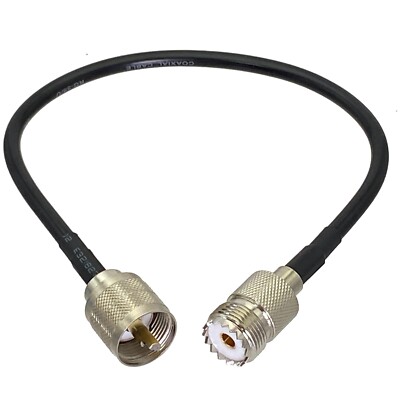 Cavo Jumper RG58 Con Connettori SO239 Femmina A SMA Maschio - 8 Pollici, 50, Per Radio UHF Cavo Coassiale 8 Pollici - Foto 4