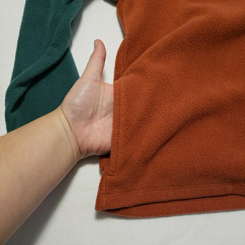 Cat & Jack Youth Pullover Zip Fleece and Cargo Pants Set Teal Orange both Sz Med - Picture 4 of 14