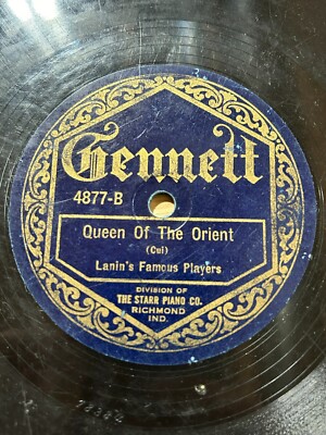 Gennett - Sam Lanin / Queen of the Orient - Hazy Natzy / Stumbling