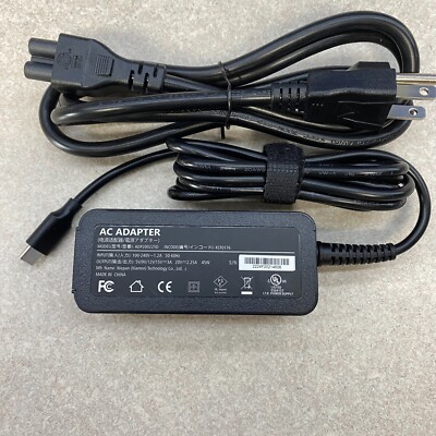 45W PD USB-C Laptop AC Power Charger 4 Dell LA45NM150 04RYWW 0HDCY5 & Many More