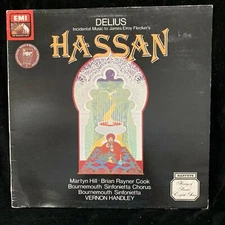 EMI ASD 3777 - DELIUS Incidental Music to HASSAN - VERNON HANDLEY - ST LP UK