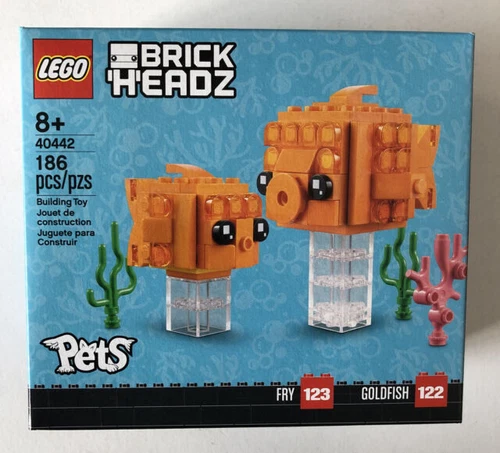 LEGO 40442  BRICK HEADZ  PETS GOLDFISH & FRY. NEW SEALED Retired product