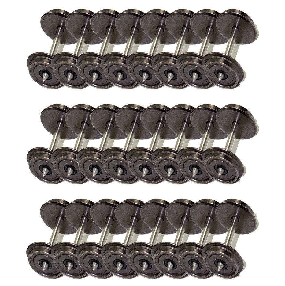 24Pcs Échelle HO 1:87 36 Pouces CC Roues en Métal Pour Trains Miniatures C8724
