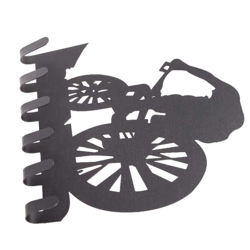 Mountain Bike Gear Rack Metal Wall Decor Biking Bicycle Wall Art for
